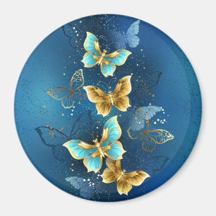 Aimant Golden butterflies