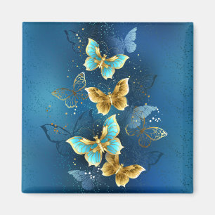 Aimant Golden butterflies