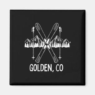 Aimant Golden Colorado Rocky Mountains Co Ski Snowboar