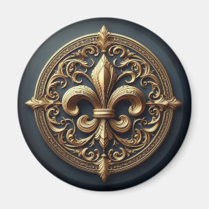 Aimant Golden Fleur De Lis