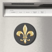 Aimant Golden Fleur De Lis (In Situ (Lave-vaisselle))