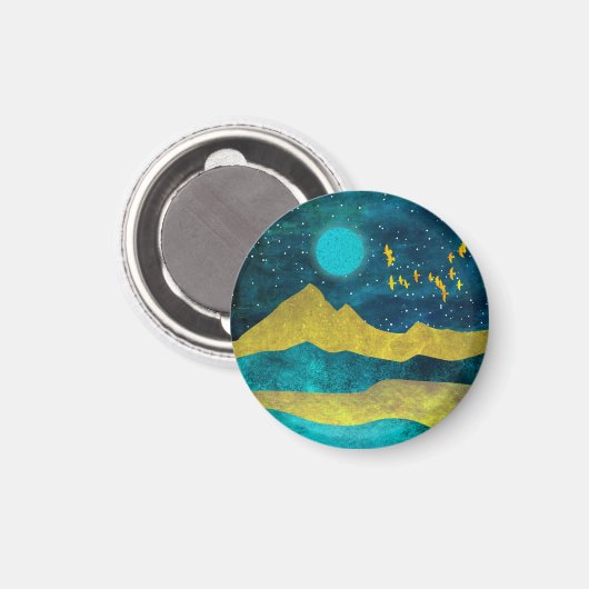 Aimant Golden Flock (Recto/Verso)