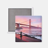 Aimant Golden Gate Bridge, photo pittoresque, (Recto/Verso)