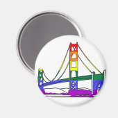 Aimant Golden Gate Bridge Rainbow Pride (Recto/Verso)