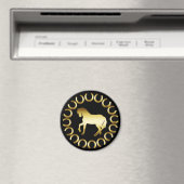 AIMANT GOLDEN HORSE (In Situ (Lave-vaisselle))