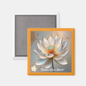 Aimant "Golden Lotus Blossom" (Recto/Verso)