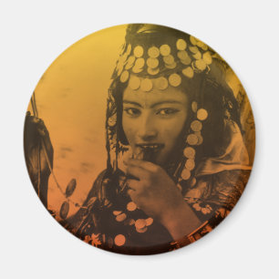 Aimant Golden Maghreb Ouled Naïl Berber Girl Femme