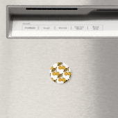 Aimant Golden Metallic Cherries Pattern (In Situ (Lave-vaisselle))