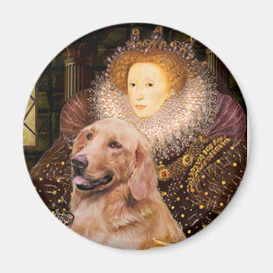 Aimant Golden Retriever #1 - Reine Elizabeth I