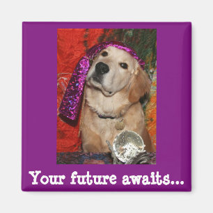 Aimant Golden Retriever Fortune Teller