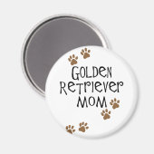 Aimant Golden Retriever Maman (Recto/Verso)