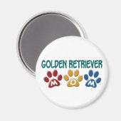 Aimant GOLDEN RETRIEVER Maman Empreinte de patte 1 (Recto/Verso)
