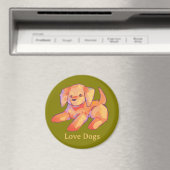 Aimant Golden retriever, puppy (In Situ (Lave-vaisselle))
