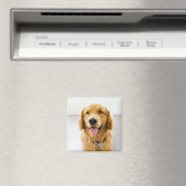 Aimant Golden Retriever souriant (In Situ (Lave-vaisselle))