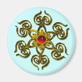 AIMANT GOLDEN ROSE RUBY (Devant)