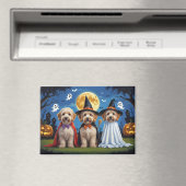 Aimant Goldendoodle Chiens Citrouille Halloween Funny (In Situ (Lave-vaisselle))