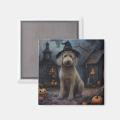 Aimant Goldendoodle Citrouilles Halloween Épouvantable (Recto/Verso)