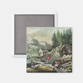 Aimant Goldmining en Californie, 1871 (Recto/Verso)