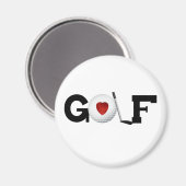 Aimant Golf avec Golf Ball (Recto/Verso)