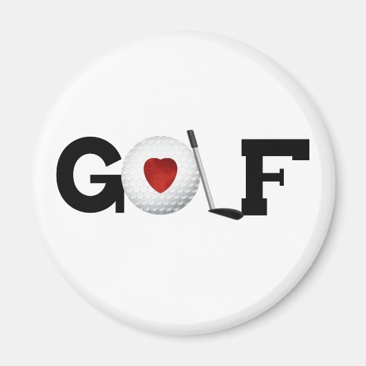 Aimant Golf avec Golf Ball (Devant)
