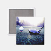 Aimant Golf Ball & Bat (Recto/Verso)