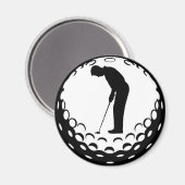 AIMANT GOLF BALL ET GOLFER (Recto/Verso)