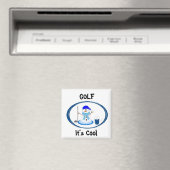 Aimant Golf - Bonhomme de neige (In Situ (Lave-vaisselle))
