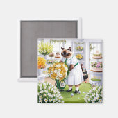 Aimant Golf Cadeaux d'anniversaire pour Amoureux des chat (Recto/Verso)