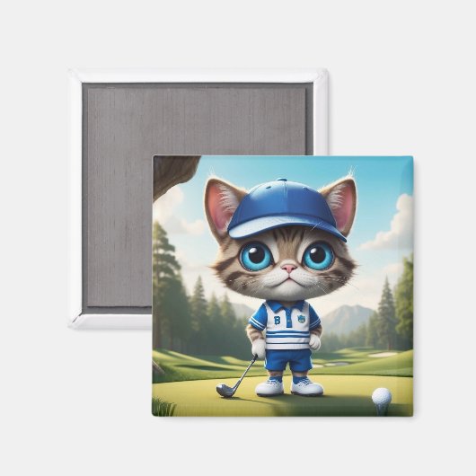 Aimant Golf Cat (Recto/Verso)