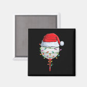 Aimant Golf de Noël Pyjama Fun Holiday Golf Ball San (Recto/Verso)