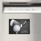 Aimant Golf de texte personnalisé (In Situ (Lave-vaisselle))