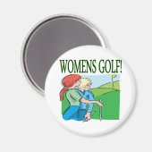Aimant Golf des femmes (Recto/Verso)