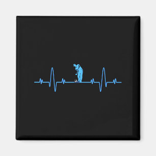 Aimant Golf drôle Heartbea - Golfeurs Hommes Femmes Cool