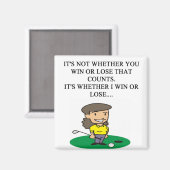 Aimant golf golf golf golf joke cadeaux t-shirts (Recto/Verso)