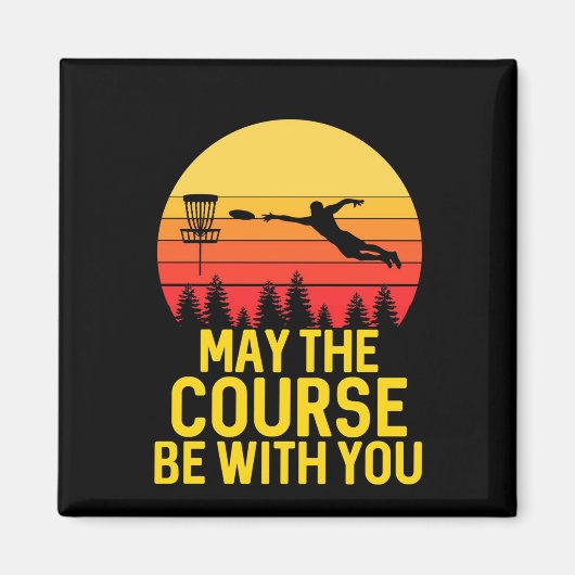 Aimant Golf sur disque avec vous (Devant)