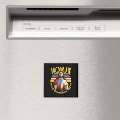 Aimant Golf sur Disque Que Ferait Jésus Lancer de Disque (In Situ (Lave-vaisselle))