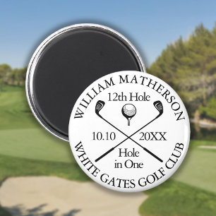 Aimant Golf Trou en Un Moderne Personnalisé