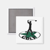 Aimant Golf - un jeu merveilleux (Recto/Verso)