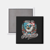 Aimant Golfe des États-Unis Drôle Aigle Usa (Recto/Verso)