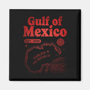 Aimant Golfe Du Mexique Rétro Depuis 1550 Golfe Historiqu