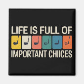 Aimant Golfer Life is Full of Important Choices Golf (Devant)