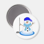 Aimant Golfer Snowman (Recto/Verso)