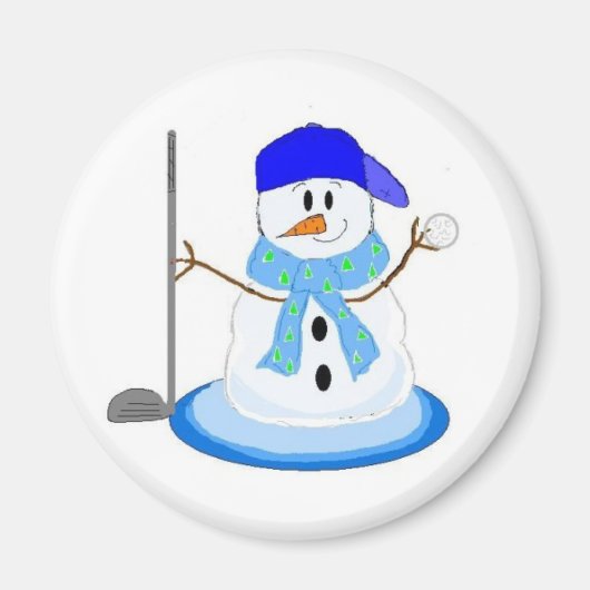 Aimant Golfer Snowman (Devant)