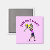 Aimant Golfeur de femme légère (Recto/Verso)