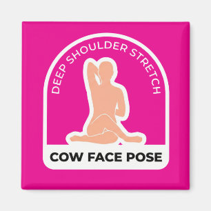 Aimant Gomukhasana Pose du visage de vache • Étirement pr