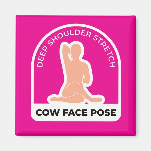 Aimant Gomukhasana Pose du visage de vache • Étirement pr (Devant)