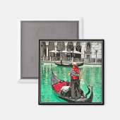 Aimant : Gondolier (Recto/Verso)