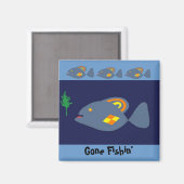 Aimant 'Gone Fishin' (Recto/Verso)