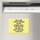 Aimant Good Morning From God (personnaliser) (In Situ (Lave-vaisselle))