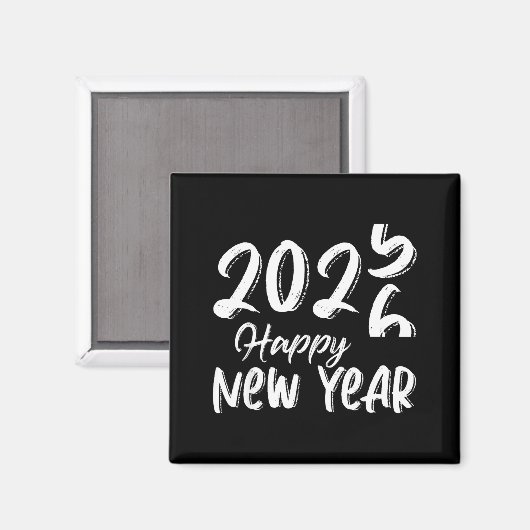 Aimant Goodbye 2025 Hello 2026 Happy New Year New Years E (Recto/Verso)